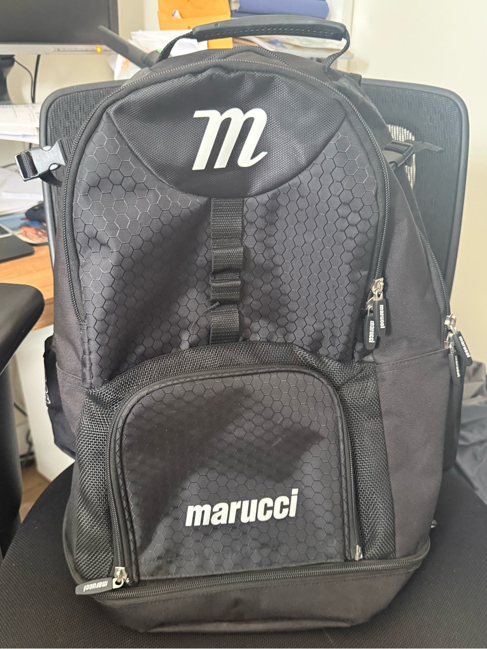 Gently used Black Baseball Backpack